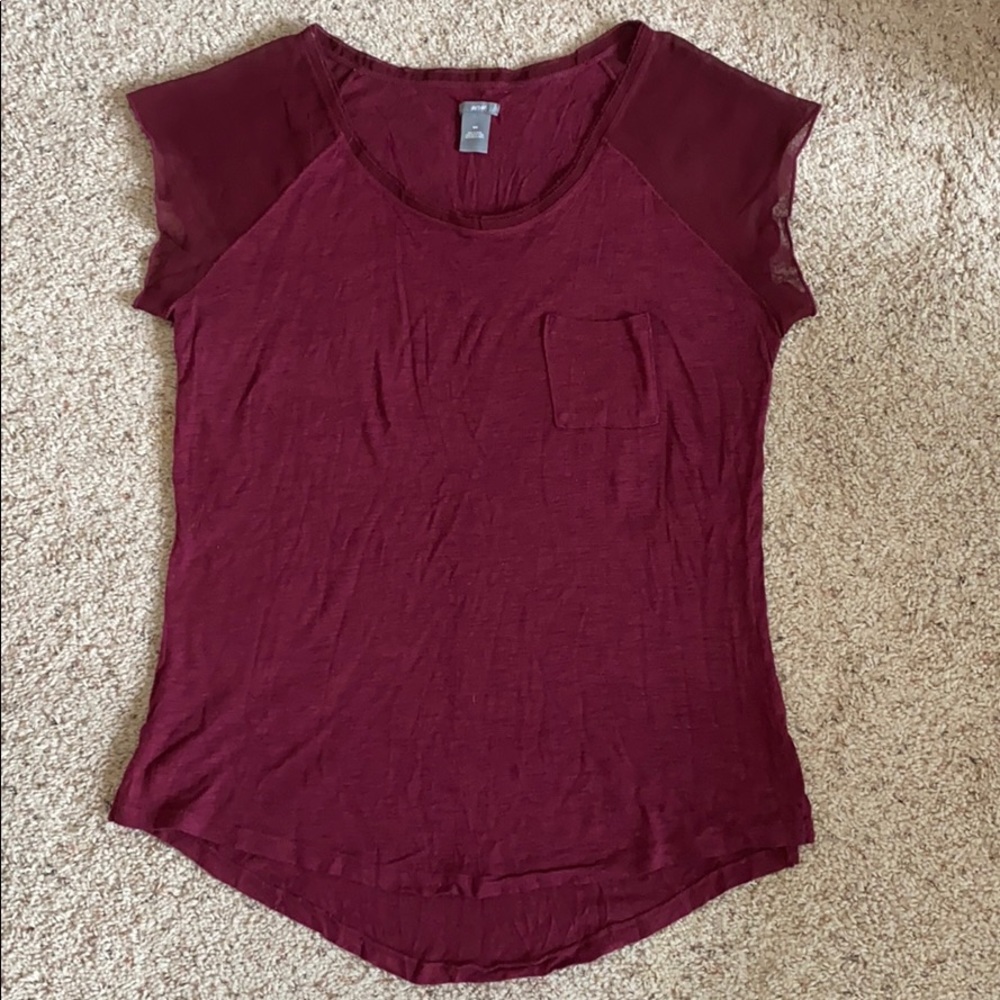 Women’s Aerie Maroon Shirt Size Medium